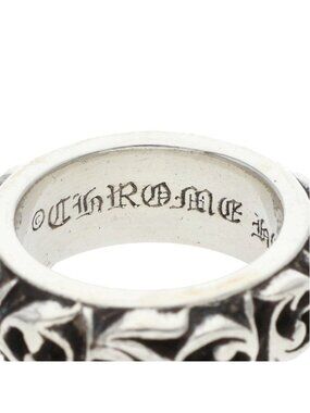 Chrome Hearts Etrnity Vine Band Eternity Silver Ring - Gem